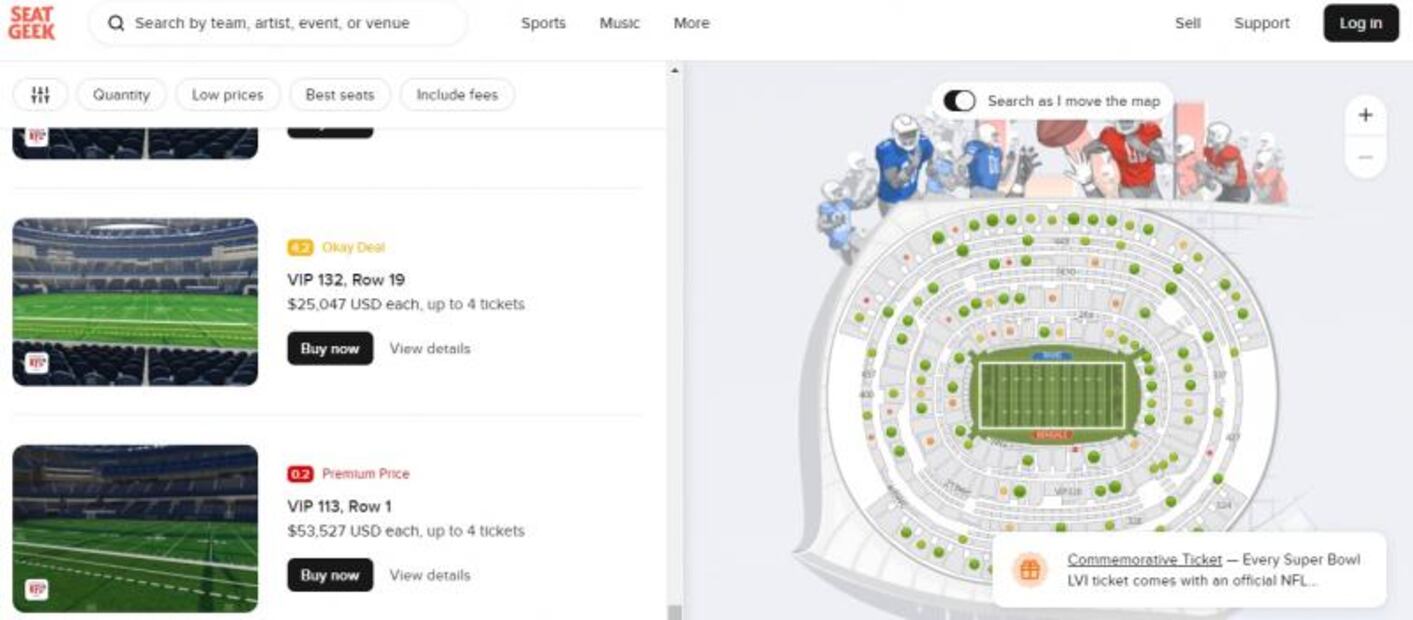 ¡Más que 60 iPhones! Estos son los precios de los boletos para el Super Bowl 2022