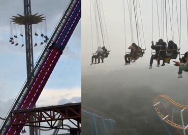 Pánico en Six Flags México: Pasajeros quedan atrapados en las alturas tras fuertes lluvias. VIDEO