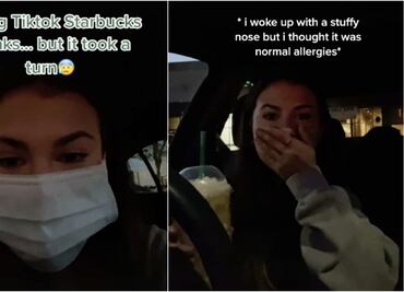 Video. Tiktoker descubre que tiene Covid con bebida de Starbucks