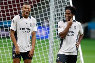 Mbappé brillará por primera vez con el Real Madrid en la final de la Supercopa de Europa