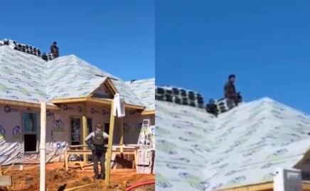 Migrante permanece 6 horas en el techo de una construcción para evitar ser detenido por ICE; “Me imagino todo lo que habló con Dios”