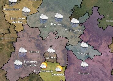 Masa de aire frío mantendrá bajas temperaturas en Valle de México; lluvias aisladas en la CDMX (5 de diciembre)