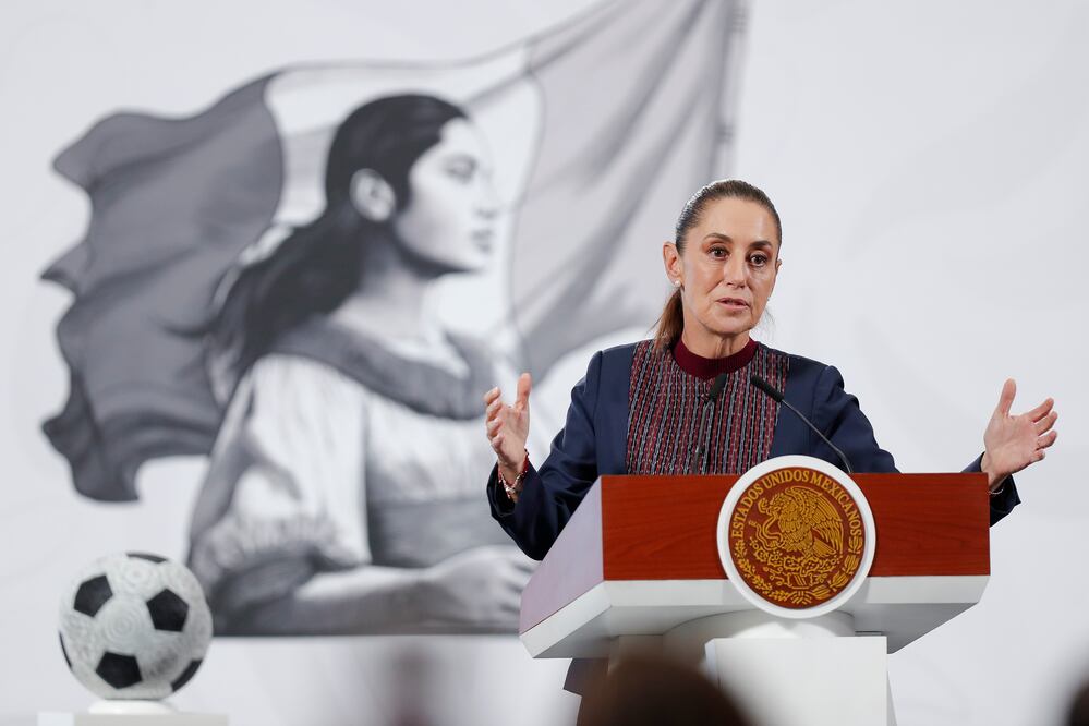 Sheinbaum replica a Trump y responde que México no aceptará intervención militar: “Hay colaboración, pero no hay subordinación". EFE/ Isaac Esquivel