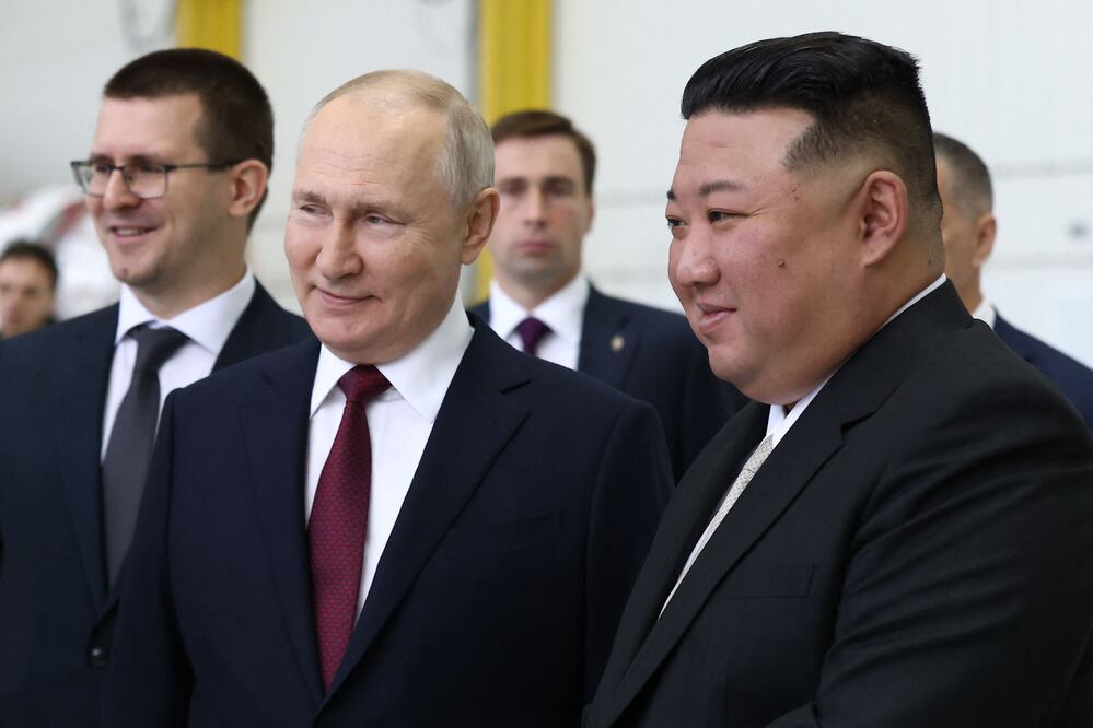 EEUU advierte a Corea del Norte que nadie debe ayudar a Putin a "matar a inocentes. (Photo by Vladimir SMIRNOV / POOL / AFP)