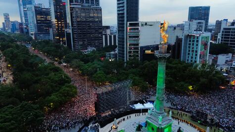 Más de 800 mil aficionados salieron a festejar el triunfo de México; la celebración dejó 22 detenidos