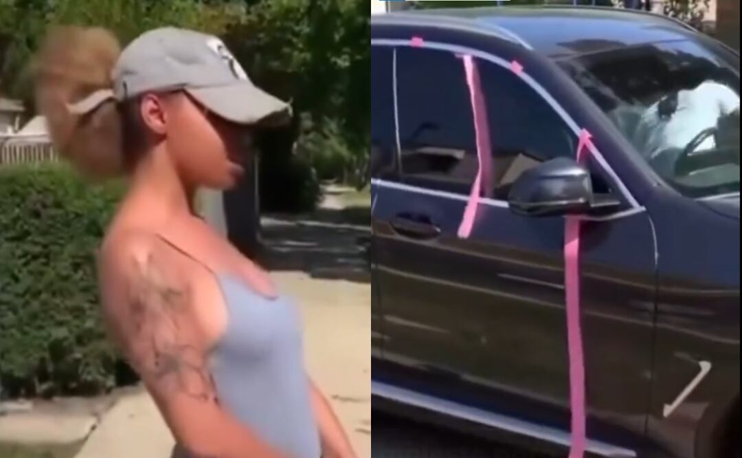 Padre le regala una camioneta BMW a su hija y ella se enoja porque quería un Tesla. Foto: Captura X