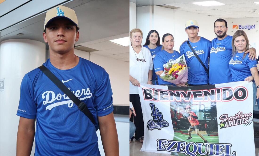 Ezequiel Rivera, el joven mexicano que firmó con Los Ángeles Dodgers; así le contó a su mamá. Foto: rive10_.12/Instagram