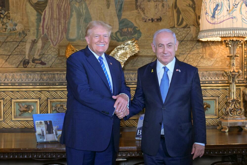 Trump recibe a Netanyahu en Mar-a-Lago tras reunión con Biden y Harris. EFE/Oficina del primer ministro de Israel