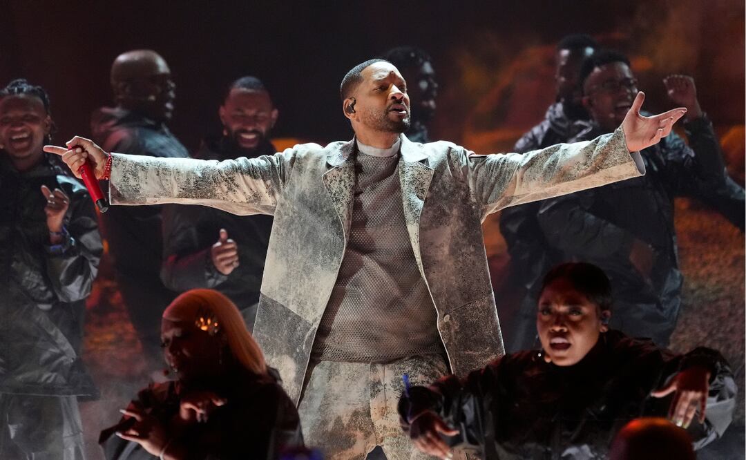 Will Smith sorprende con espectáculo en el Santiago Bernabéu durante la Velada del Año 4. Foto: AP/Chris Pizzello