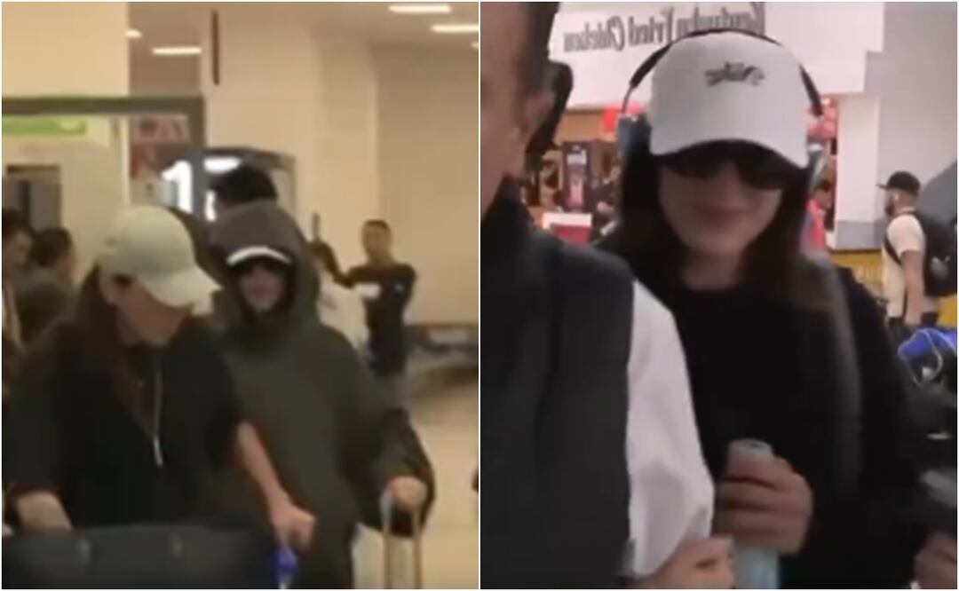 Sin mariachi y distante con la prensa, así llegó Fátima Bosch a México tras coronarse como Miss Universo 2025. Foto: Captura de pantalla / X