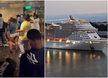 Estalla pelea entre 60 pasajeros de crucero que se dirigía a Nueva York