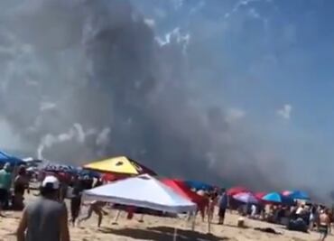 Video. Cargamento de pirotecnia explota por accidente en playa de Maryland
