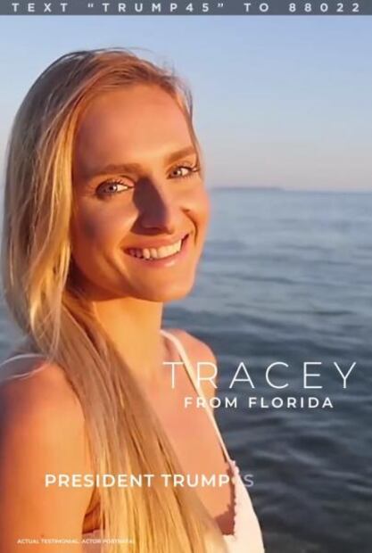 Campaña de Trump, en polémica por usar modelos de archivo como testimonios
