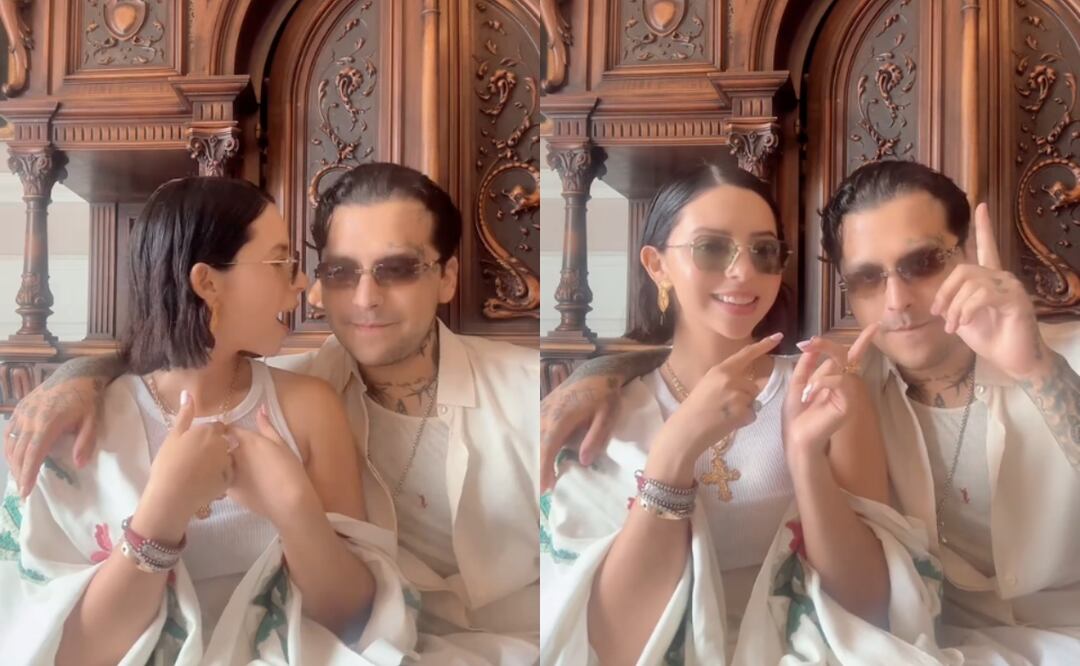 Mayo según Nodal: Christian asegura que terminó, se enamoró y se casó… ¡todo en 21 días! Foto: Tomada de TikTok @angelaaguilar_