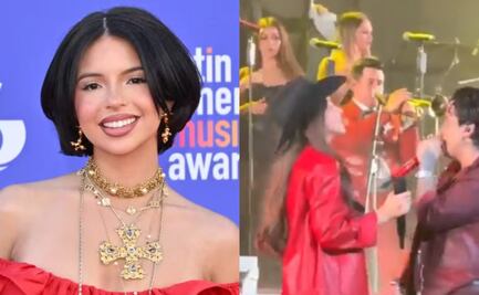 Aseguran que Nodal coquetea con corista frente a Ángela Aguilar: “Hay mucha química entre ellos”. VIDEO