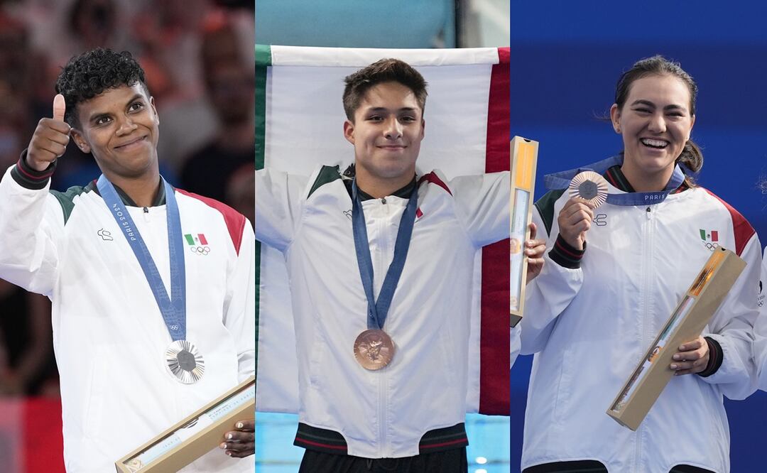Fundación Telmex premiará a los medallistas olímpicos con hasta $1 millón de pesos. ¿Qué otros regalos recibirán? Foto: AP/Eugene Hoshiko/Dar Yasin/Rebecca Blackwell