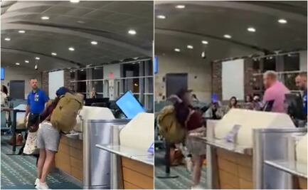 Caos en aeropuerto de Orlando: pasajera furiosa destruye computadora tras perder 3 vuelos seguidos. VIRAL