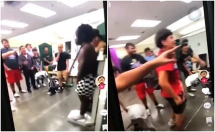 Video. Equipo de futbol americano en secundaria recrean subasta de esclavos