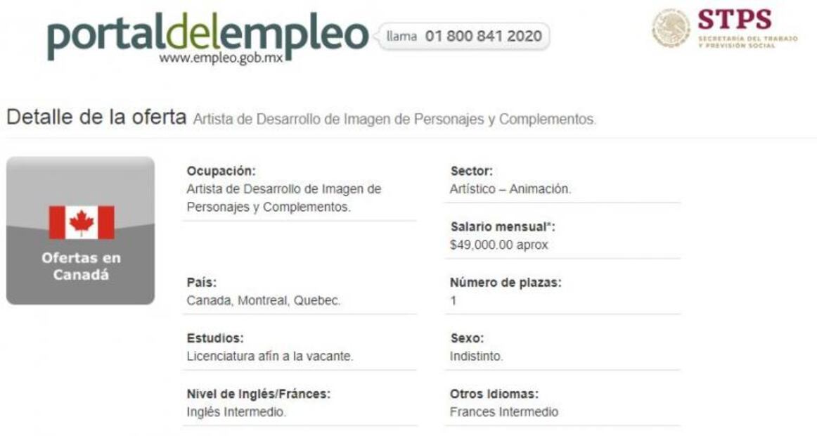 Montreal ofrece trabajo para animador digital; paga $49,000