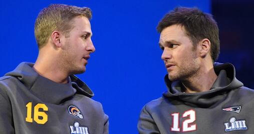 Cuando Brady ganó su primer Super Bowl, Goff tenía 7 años