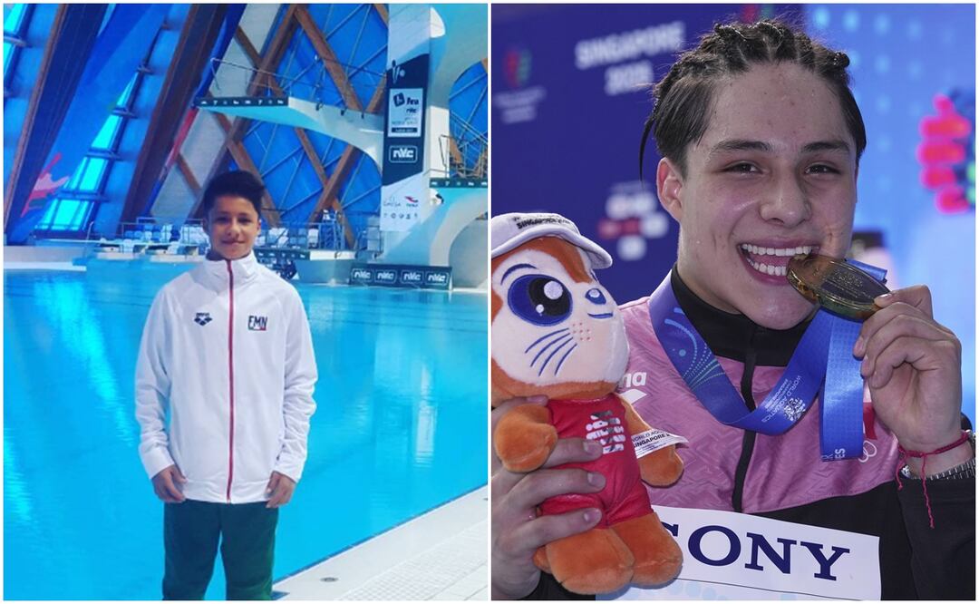 "Desde chiquito he querido ganarles a los chinos": Osmar Olvera ya soñaba con el oro en clavados. Fotos: IG Osmar Olvera / AP
