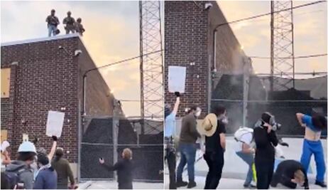 Indignante: Agentes de ICE disparan balas de pimienta a un reverendo durante protesta en Chicago. VIDEO