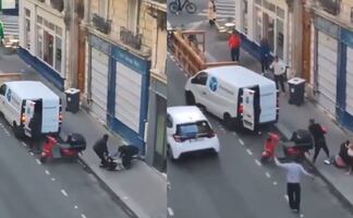 Captan brutal intento de secuestro en París de hija de magnate de criptomonedas; vecinos enfrentan a secuestradores. VIDEO