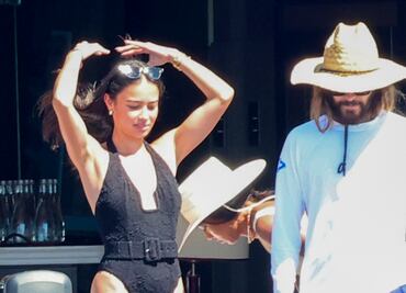 ¿Y Belinda? Jared Leto disfruta de Cerdeña con la guapa modelo Kelsey Merritt