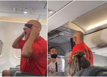 Video. Pasajero rebelde gruñe como "zombie" durante vuelo en Utah