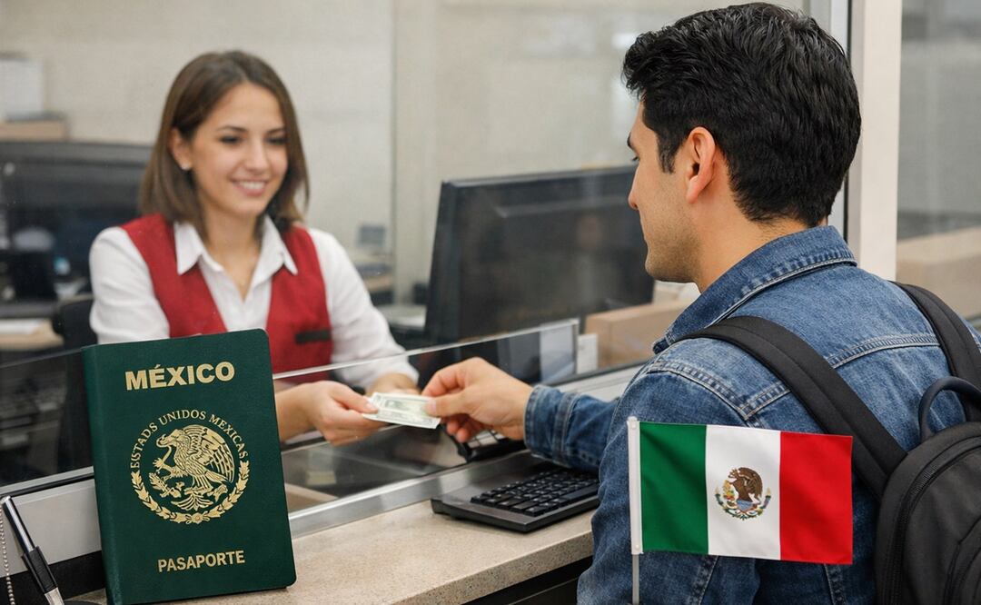 Pasgo de pasaporte mexicano. Foto: ChatGPT