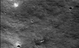 La NASA logra imágenes de un nuevo cráter en la luna surgido tras la fallida misión rusa