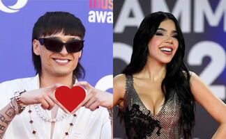 Peso Pluma detiene concierto y corre a besar a Kenia Os. VIDEO