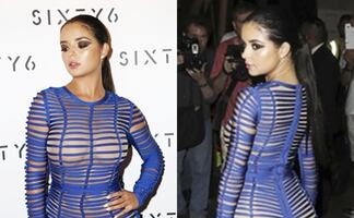 Demi Rose se pasea por Beverly Hills con ajustado vestido rojo