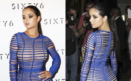 Demi Rose se pasea por Beverly Hills con ajustado vestido rojo 