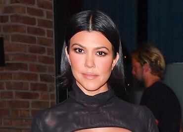 El minivestido traslúcido con el que Kourtney Kardashian impactó Nueva York