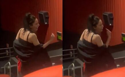 ‘Lady Cinemex’ enloquece y agrede a asistentes de cine en CDMX: ‘’Cálmense muchachos homosexuales’’. VIDEO
