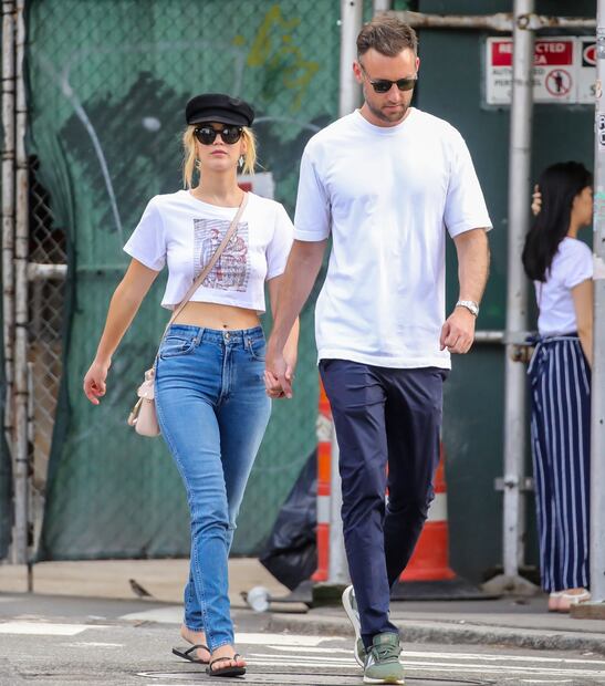 Jennifer Lawrence deslumbra con braless en Nueva York