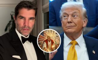 “¡Blasfemia!”: Eduardo Verástegui estalla contra Donald Trump por polémica imagen ‘como salvador’