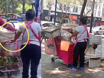 Exhiben a vendedora de elotes por rellenar olla con agua destinada para jardines de la Alameda, CDMX