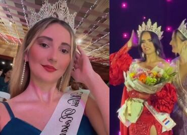 Quién es Violetta Arevalos, la reina de belleza que arremetió con furia y se negó a entregar la corona