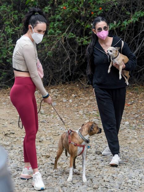 Demi Moore y su hija Rumer deslumbran con atuendos deportivos en LA