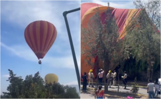 Otro accidente en globo aerostático en Teotihuacán; al menos 10 heridos. VIDEOS