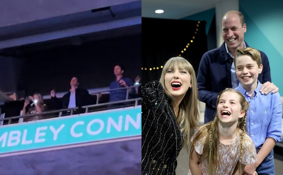 Captan al príncipe William mientras baila en concierto de Taylor Swift en Londres. Foto/TikTok/@KensingtonRoyal en X