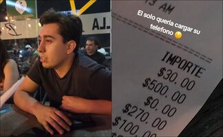 Restaurante le cobra $500 pesos a un joven por cargar su celular. ¿Cómo denunciar ante Profeco? VIDEO