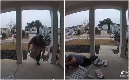 Video. Lanzan recaudación para repartidora a la que se le cayeron las pizzas en EU