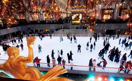 Abre la pista de patinaje del Rockefeller Center en NY