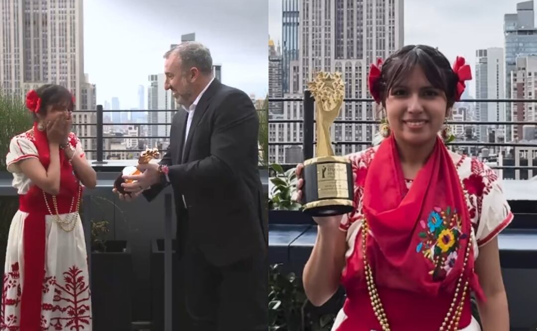 Mexicana gana premio como la mejor estudiante del mundo; recibe $100,000 dólares. Foto: Tomada de Instagram @cheggdotorg y Twitter @Chegg.org