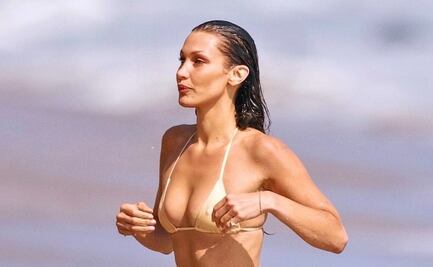Bella Hadid se “roba” todas las miradas con diminuto bikini nude en Malibú