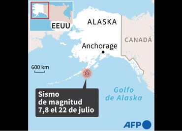 Sismo de 7.8 sacude costas de Alaska; hay alerta de tsunami