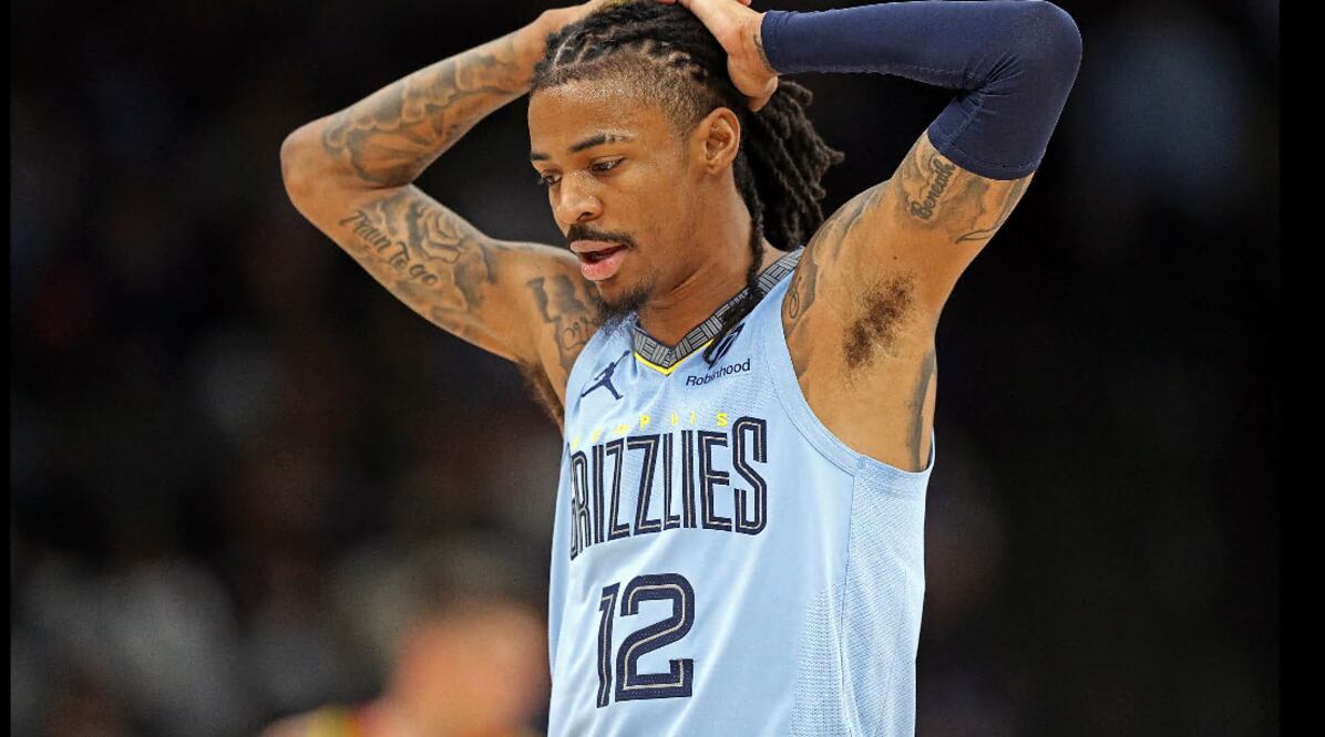 Ja Morant reincide con gesto polémico y la NBA responde con sanción millonaria. (Photo by Justin Ford / GETTY IMAGES NORTH AMERICA / AFP)